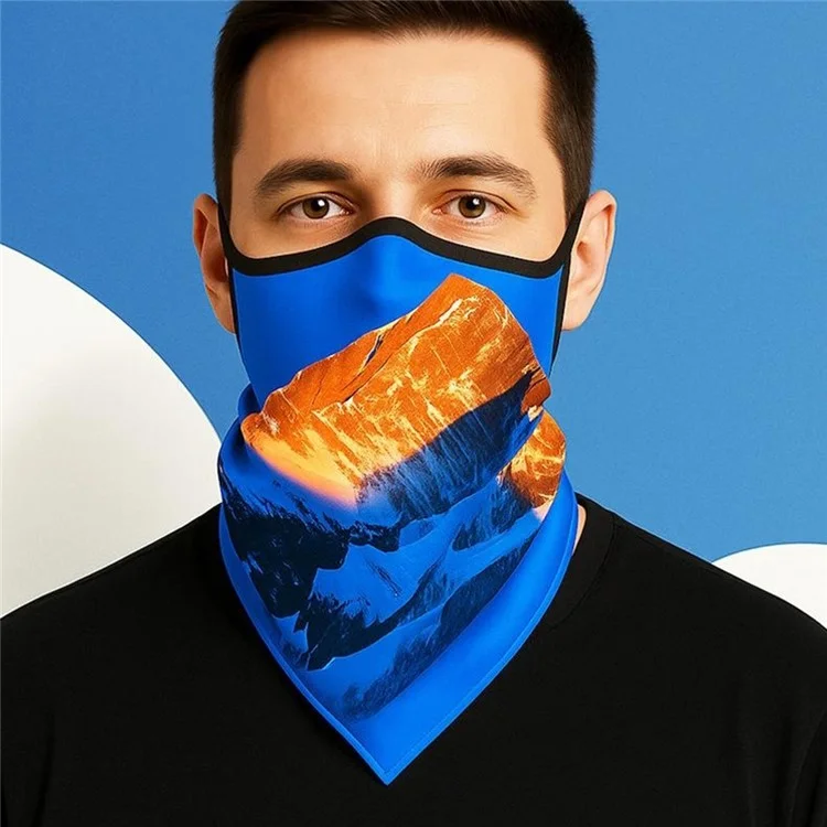 Milk Silk Neck Gaiter Triangle Scarf Breathable Sun Protection Face Mask for Cycling / Fishing / Outdoor Sports - QXSJJ-025