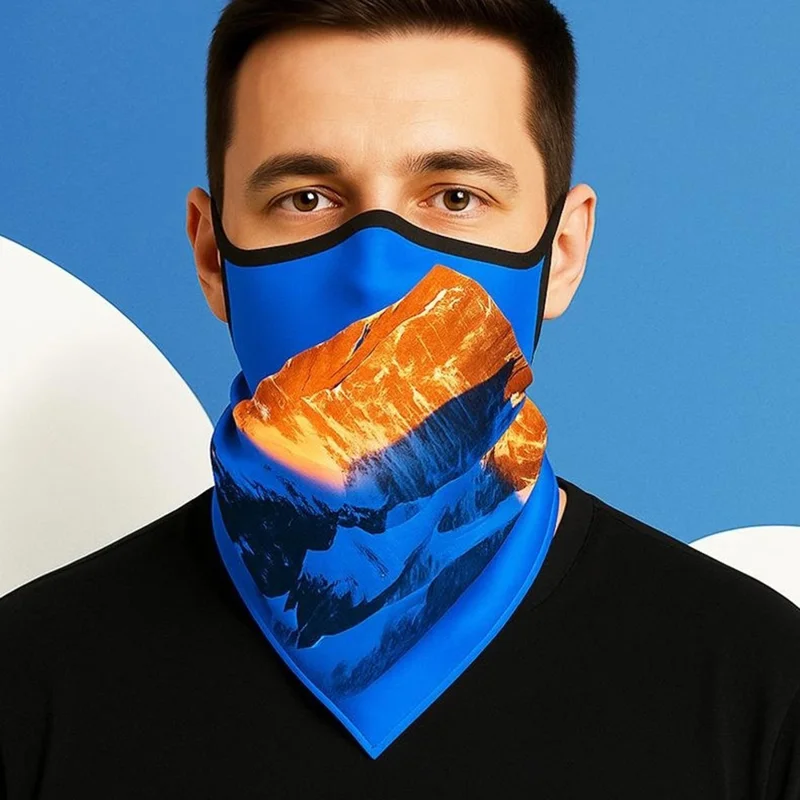 Milk Silk Neck Gaiter Triangle Scarf Breathable Sun Protection Face Mask for Cycling / Fishing / Outdoor Sports - QXSJJ-052