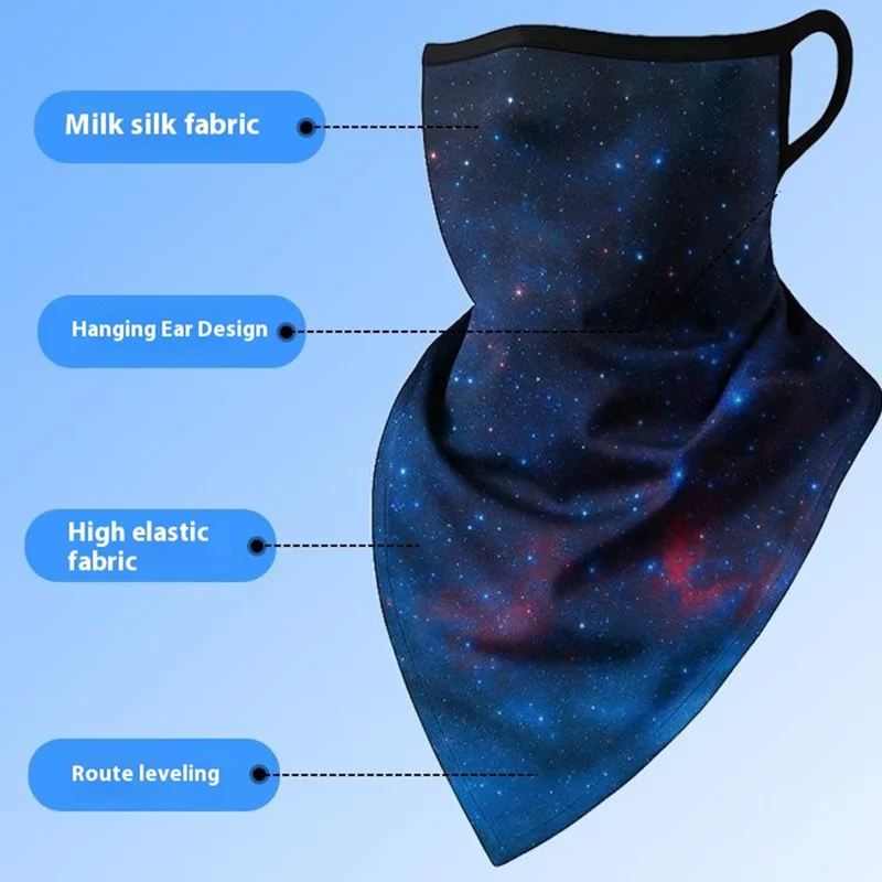 Milk Silk Neck Gaiter Triangle Scarf Breathable Sun Protection Face Mask for Cycling / Fishing / Outdoor Sports - QXSJJ-052