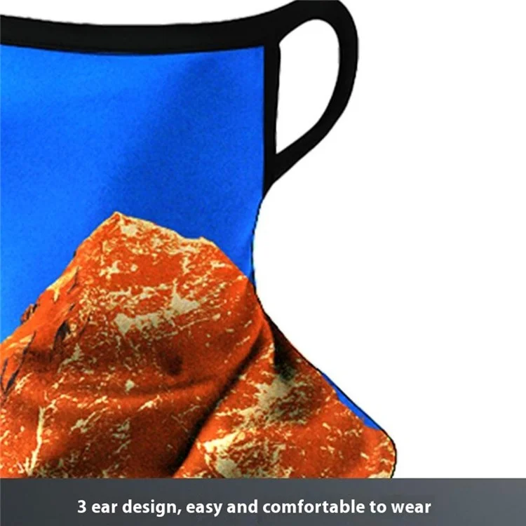 Outdoor Sports Hanging Ears Triangle Scarf Face Mask Sun Protection Milk Silk Neck Gaiter - QXSJJ-053