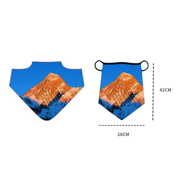 Outdoor Sports Hanging Ears Triangle Scarf Face Mask Sun Protection Milk Silk Neck Gaiter - QXSJJ-053