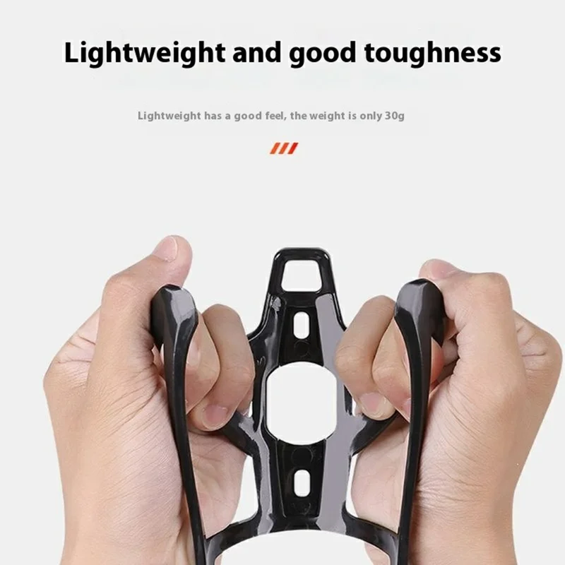 Integrated Bike Water Bottle Cage Mountain Road Bicycle Lightweight Bottle Holder with Screws - White