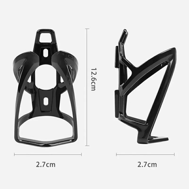Integrated Bike Water Bottle Cage Mountain Road Bicycle Lightweight Bottle Holder with Screws - White