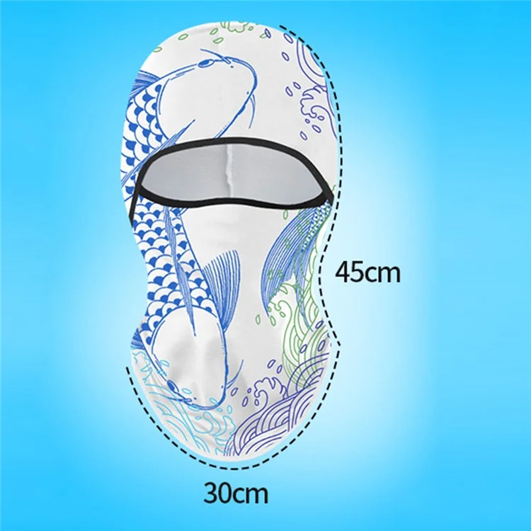 Summer UV Protection Cycling Balaclava Head Cover Face Mask Breathable Milk Silk Neck Gaiter - QWTT-010