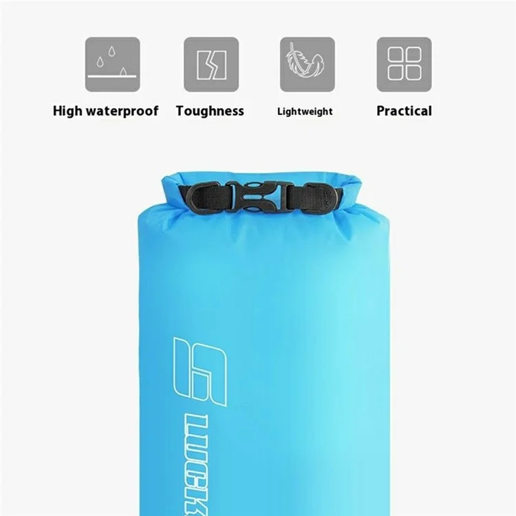 LUCKSTONE Juego de 3 Bolsas Impermeables para Exteriores de 3L / 5L / 8L, Bolsa Ligera de Almacenamiento para Camping y Navegación