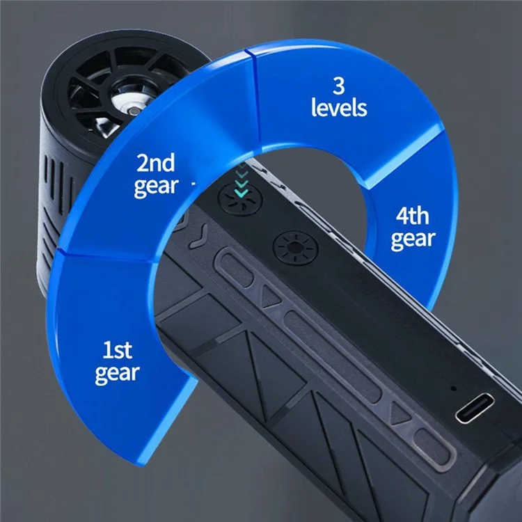 ZY7400-SE 2 In 1 Handheld Dust Blower Vacuum 130000RPM Powerful Turbo Fan for Outdoor Camping