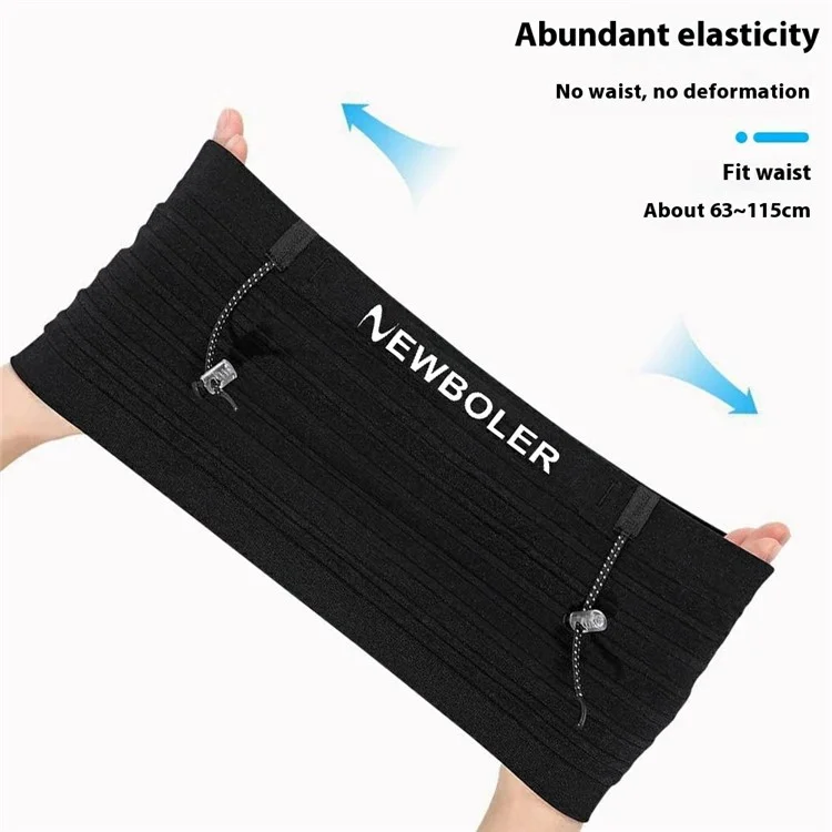 NEWBOLER BIKF-BAG652 Bolsa de Cintura Ultrafina para Corrida de Maratona com Armazenamento de Celular - P