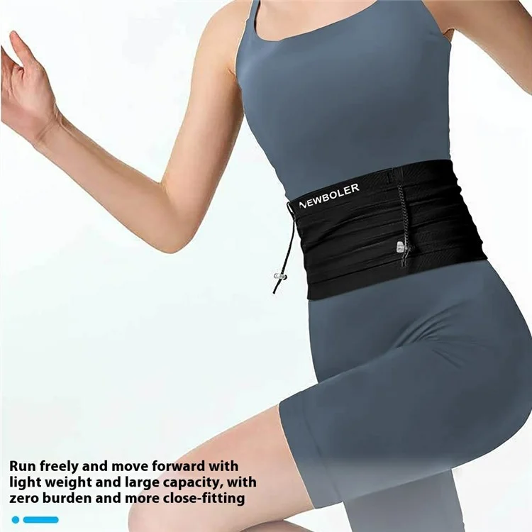 NEWBOLER BIKF-BAG652 Bolsa de Cintura Ultrafina para Corrida de Maratona com Armazenamento de Celular - P