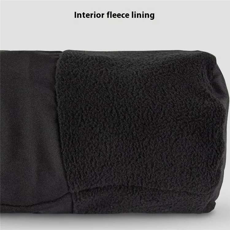 LUCKSTONE Chalk Storage Bag Rock Climbing Fitness Dry Powder Pouch Waist Hanging Pet Training Treat Bag - Black