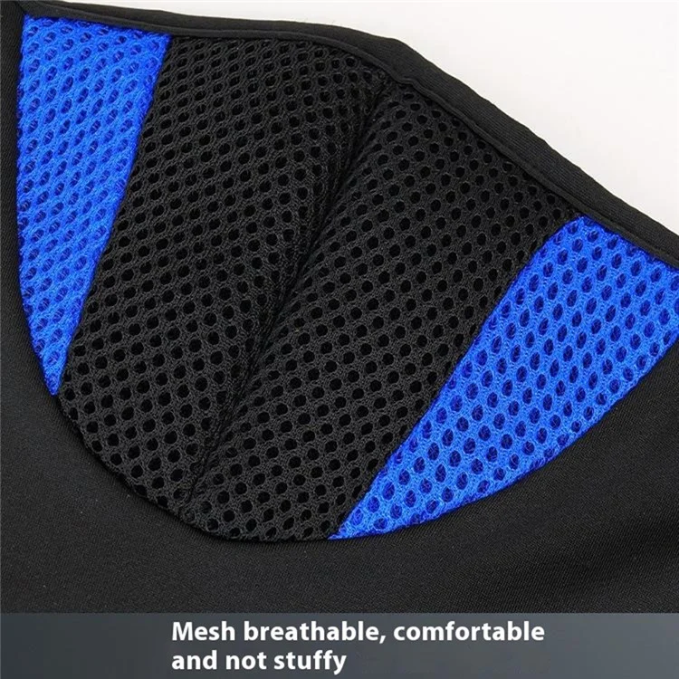 Summer Thin Breathable Cycling Balaclava Dual-Color Mesh Design Motorcycle Windproof Face Mask Hood - Black