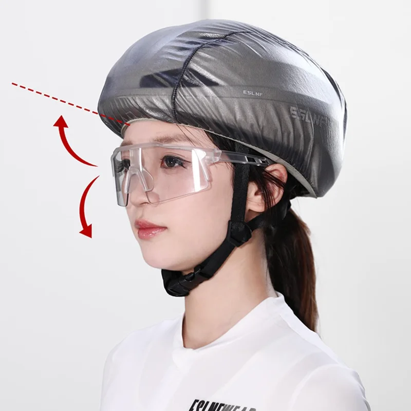 ESLNF 01AD0001 Cycling Helmet Rain Cover Waterproof Dustproof Elastic Rain Shield for Bike Helmet