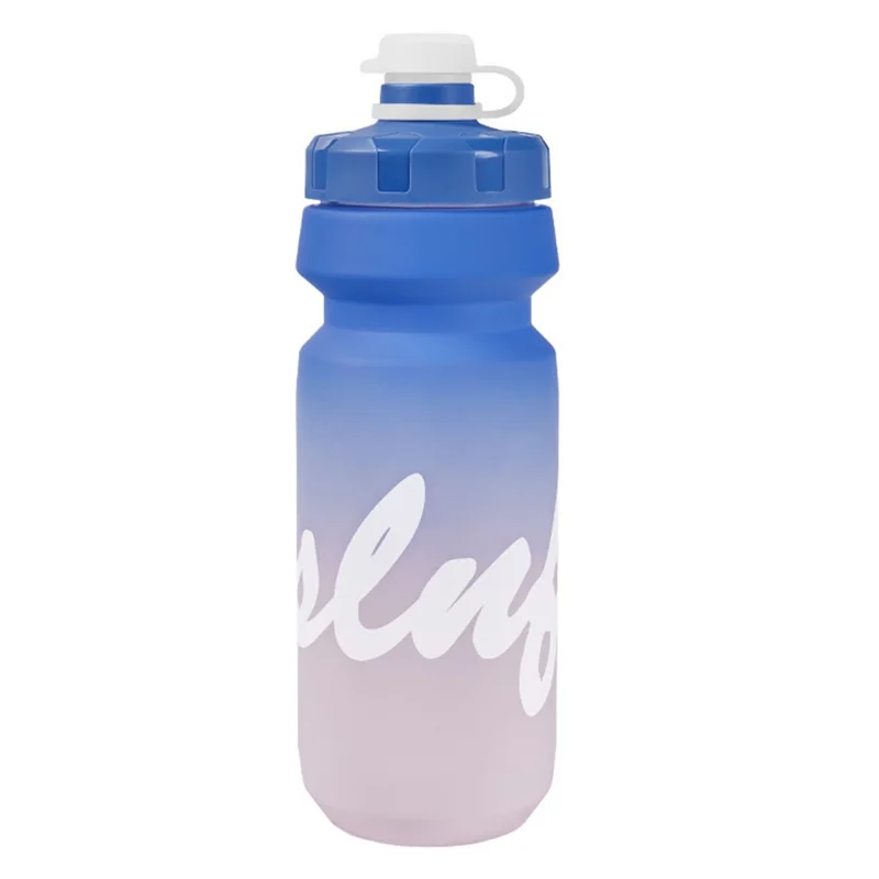 650ml Outdoor Sports LDPE Wasserflasche für Camping, Radfahren, Wandern - Auslaufsichere Flasche mit Farbverlauf (BPA-frei, Keine FDA) - Blau / Lila