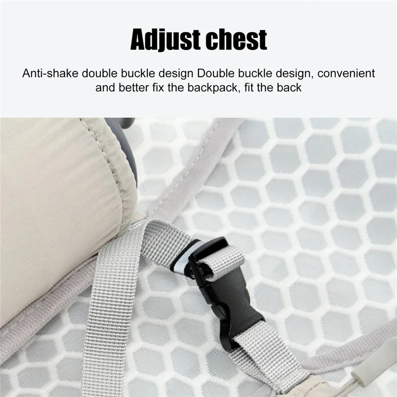 Outdoor Hydration Backpack Lightweight Vest Cycling Hiking Trail Running Unisex Water Bladder Daypack - Baby Blue