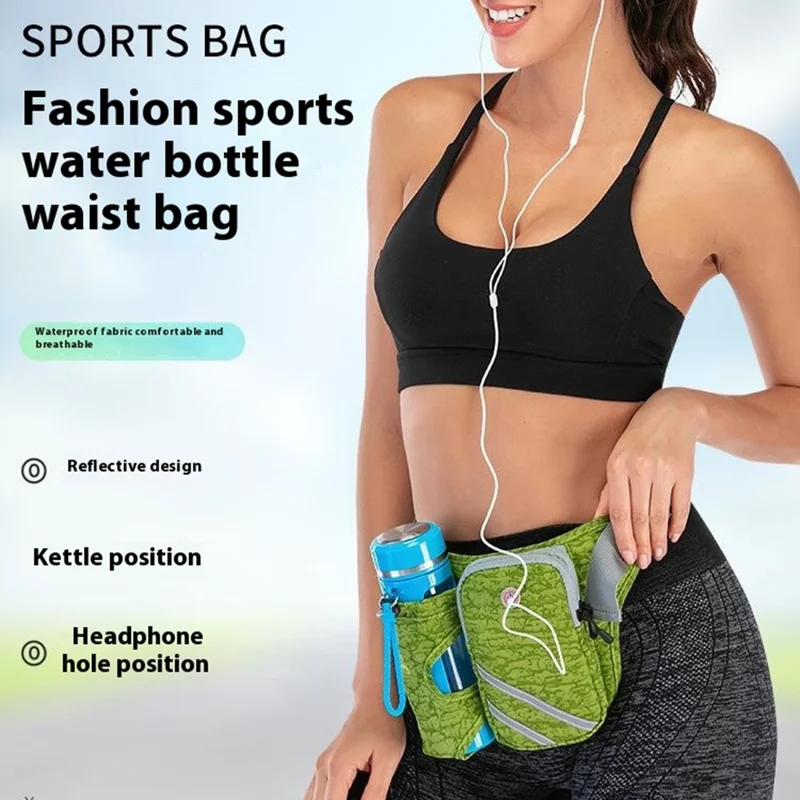 YF-YB001 Pochete Esportiva para Corrida e Caminhada Unissex - Verde