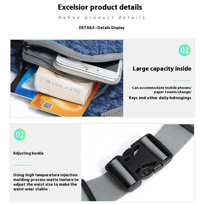 YF-YB001 Pochete Esportiva para Corrida e Caminhada Unissex - Verde