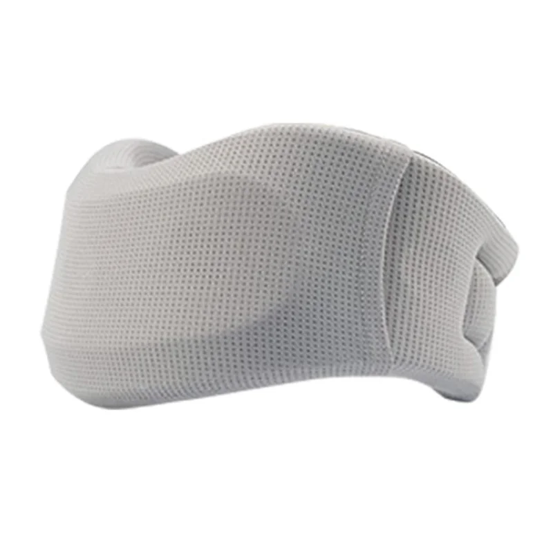 YF-JZ026 Neck Posture Corrector Breathable Ice Silk Collar Cervical Support Anti Forward Head Traction Device - Light Grey / M