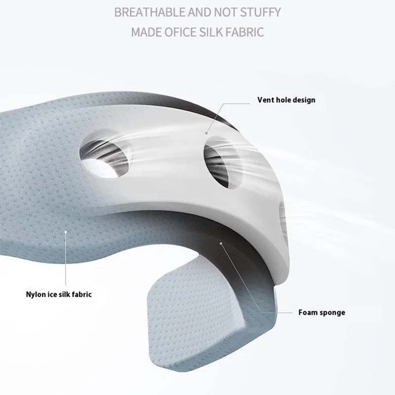 YF-JZ026 Neck Posture Corrector Breathable Ice Silk Collar Cervical Support Anti Forward Head Traction Device - Light Grey / M