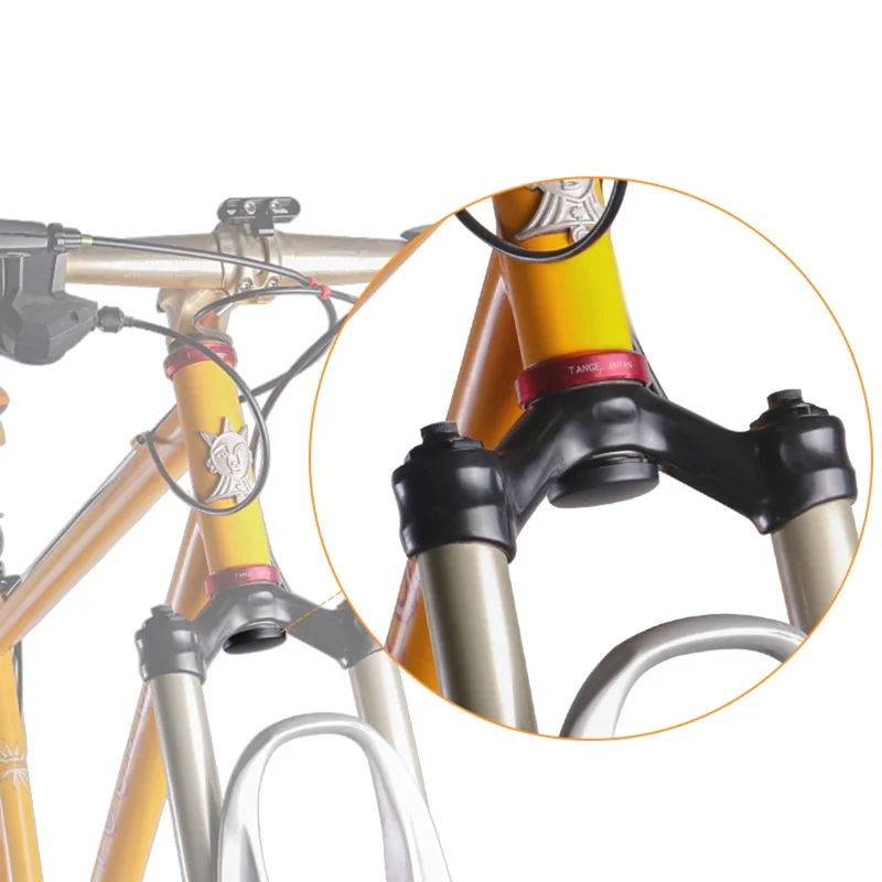 Mountain Bicycle Front Fork Mount for AirTag Anti Theft Protective Case Expansion Lock Bracket