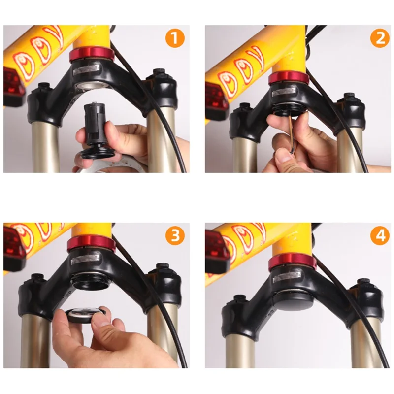 Mountain Bicycle Front Fork Mount for AirTag Anti Theft Protective Case Expansion Lock Bracket