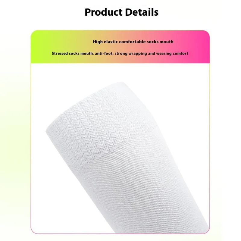 PORFIN 1 Pair Size S Knee High Soccer Socks Anti-Slip Breathable Athletic Socks for Football Soccer (28-33) - Fluorescent Green