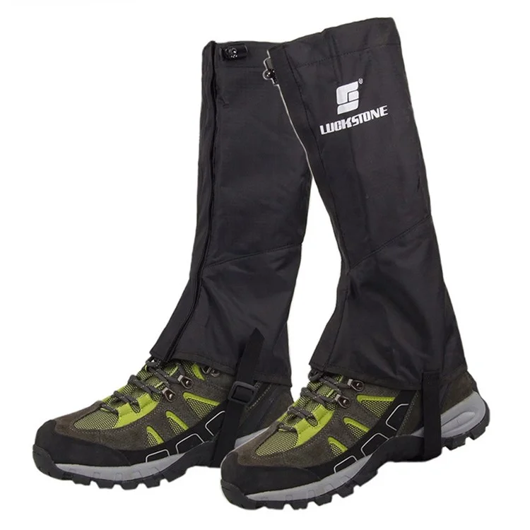 LUCKSTONE 1 Paire de Protège-Jambes Imperméables pour le Ski, le Trekking, le Sac à Dos, la Randonnée, le Camping, Taille M