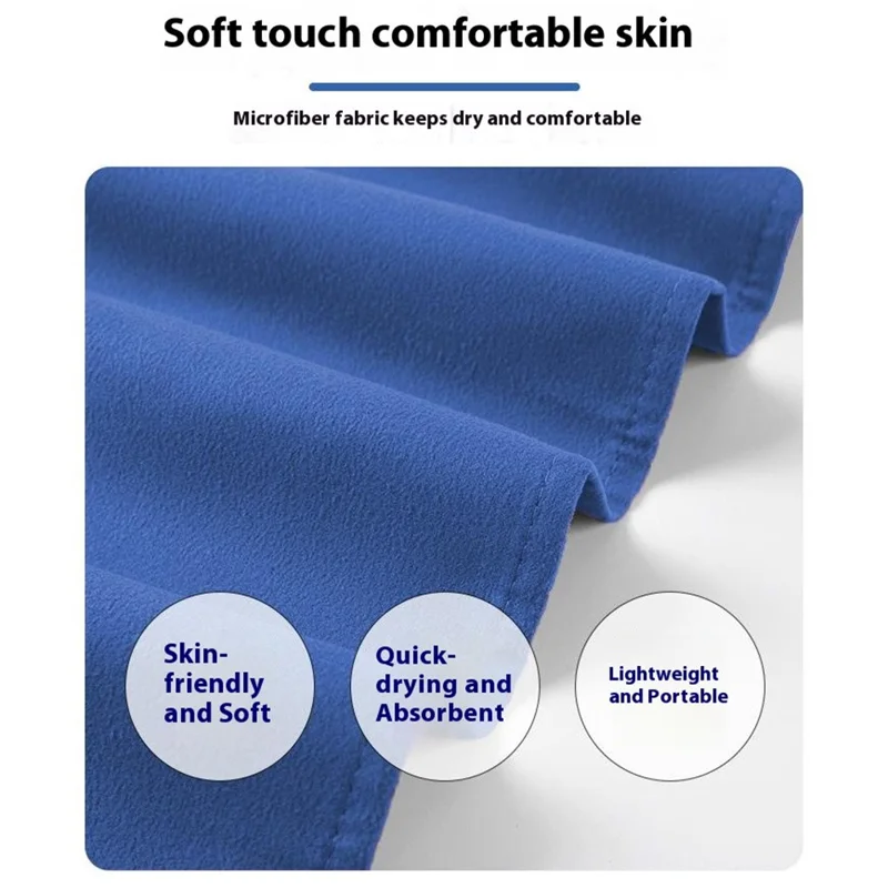 Funda para Tumbona de Playa Azul Cielo - Protector de Microfibra Absorbente de Secado Rápido para Piscina y Terraza con Bolsillo Lateral, 75x215cm