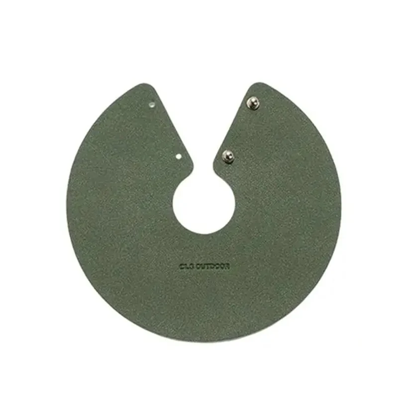 Housse de lampe de couleur unie de taille S CLS Portable en cuir PU pour le camping en plein air - Vert armée