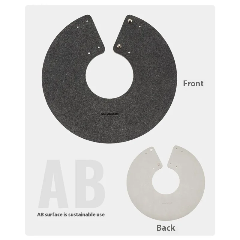 CLS Size L Solid Color Lampshade Cover Portable PU Leather Light Shade for Outdoor Camping - Army Green