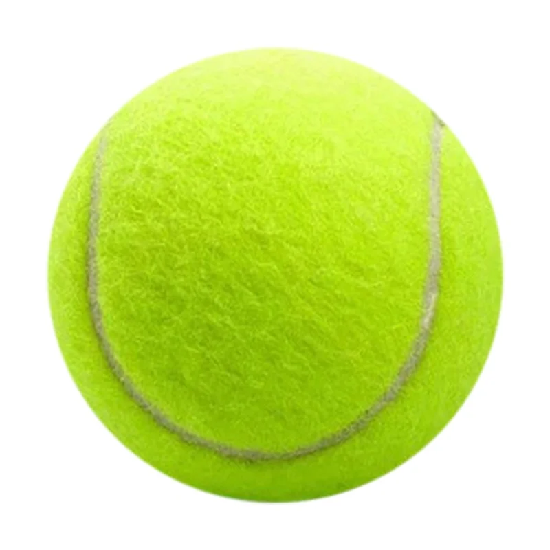 Diameter 6.7cm Practice Training Tennis Ball High Bounce Rubber Core Felt Tennis Ball