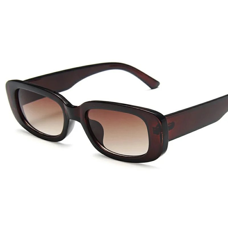 Gafas de Sol de Montura Cuadrada Retro Ligeras con Protección UV para Caras Pequeñas - Montura Bronceada / Lente Bronceada