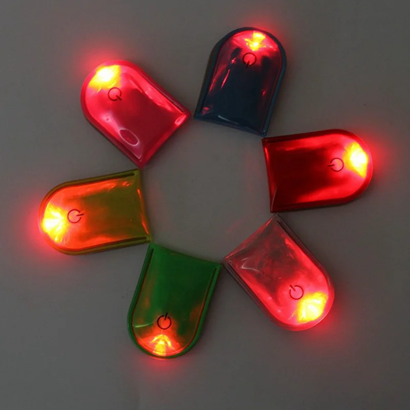 10 Uds. / Juego de Luces LED Magnéticas Intermitentes para Correr de Noche con Advertencia de Seguridad - Rosa
