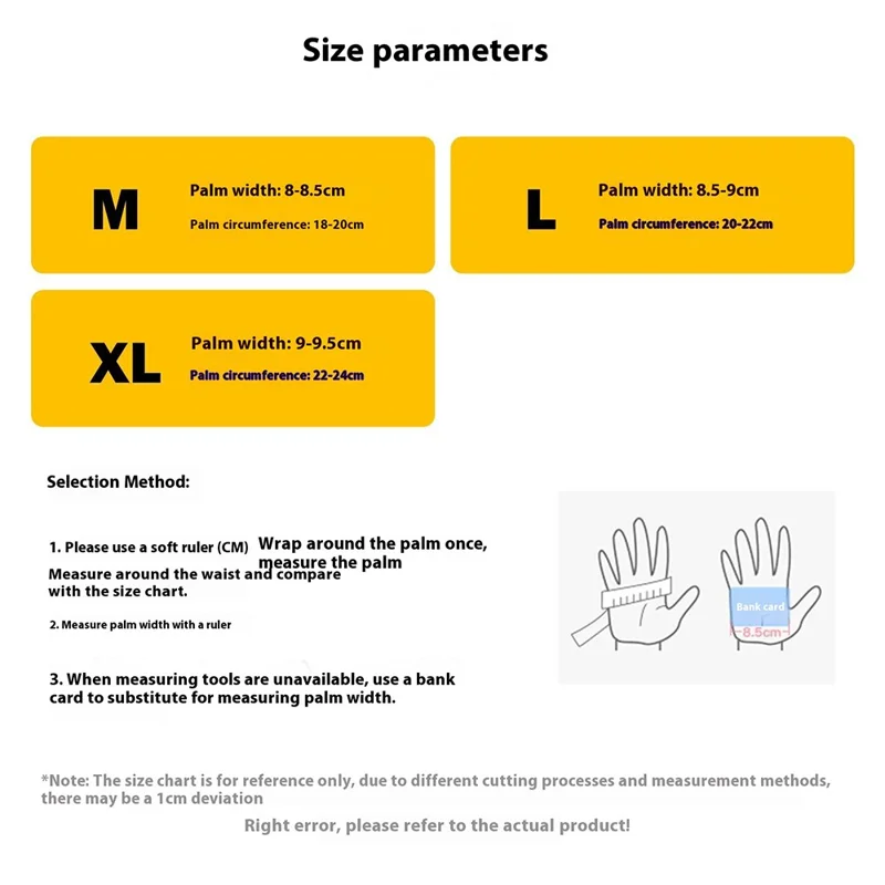 VILICO A0143 1 Paar Vollfinger-Fahrradhandschuhe Rennrad MTB Stoßdämpfende Rutschfeste Touchscreen-Handschuhe - M