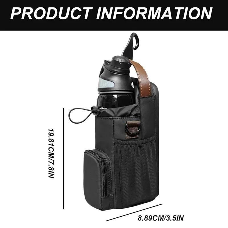 Magnetischer Wasserflasche-Halter für Fitness Outdoor Getränkebehälter Aufbewahrungstasche mit reflektierenden Streifen