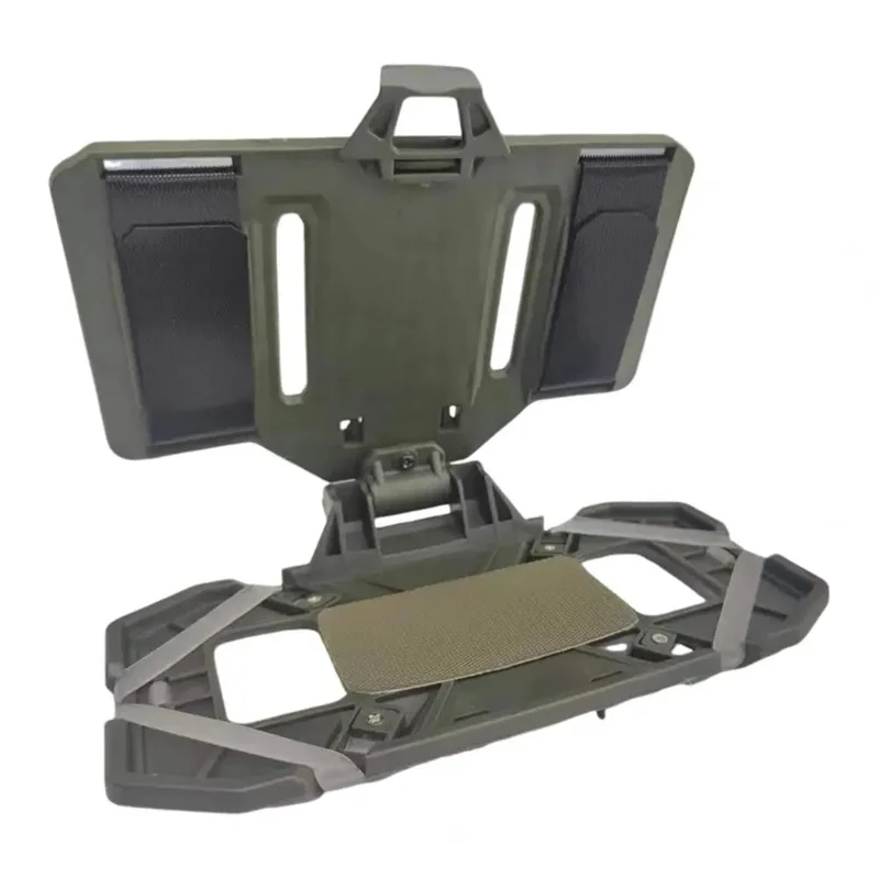 MOLLE-Mounted Foldable Phone Holder Chest Front Vest Attachment Phone Navigation Mount Board - Army Green