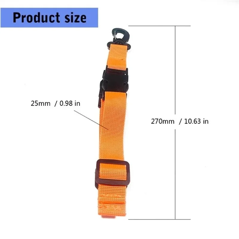 Diving Fins Quick Release Hanging Strap Carrying Belt Nylon Rope for Drying Flippers - Orange