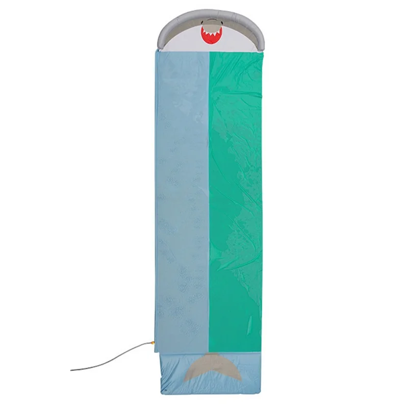 550cm Outdoor Inflatable Water Slide PVC Lawn Slip Interactive Aqua Glide Whale Shaped Waterslide Toy