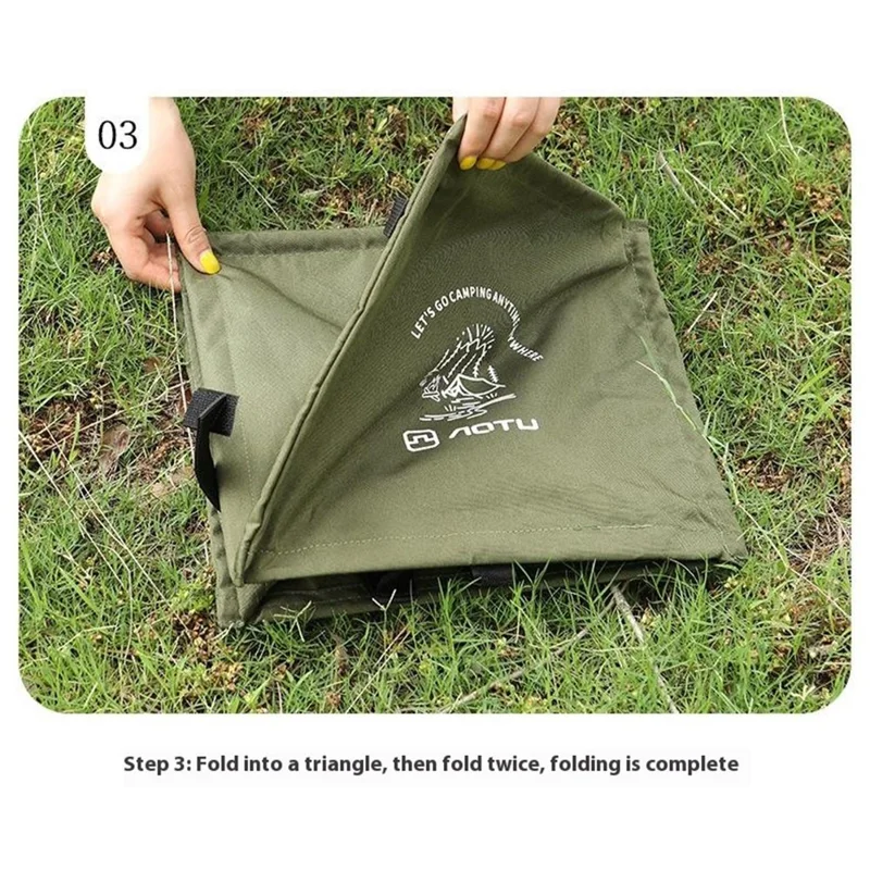 AOTU AT6361 27L Foldable Outdoor Trash Can 600D Oxford Cloth Camping Storage Bag Tactical Organizer - Army Green