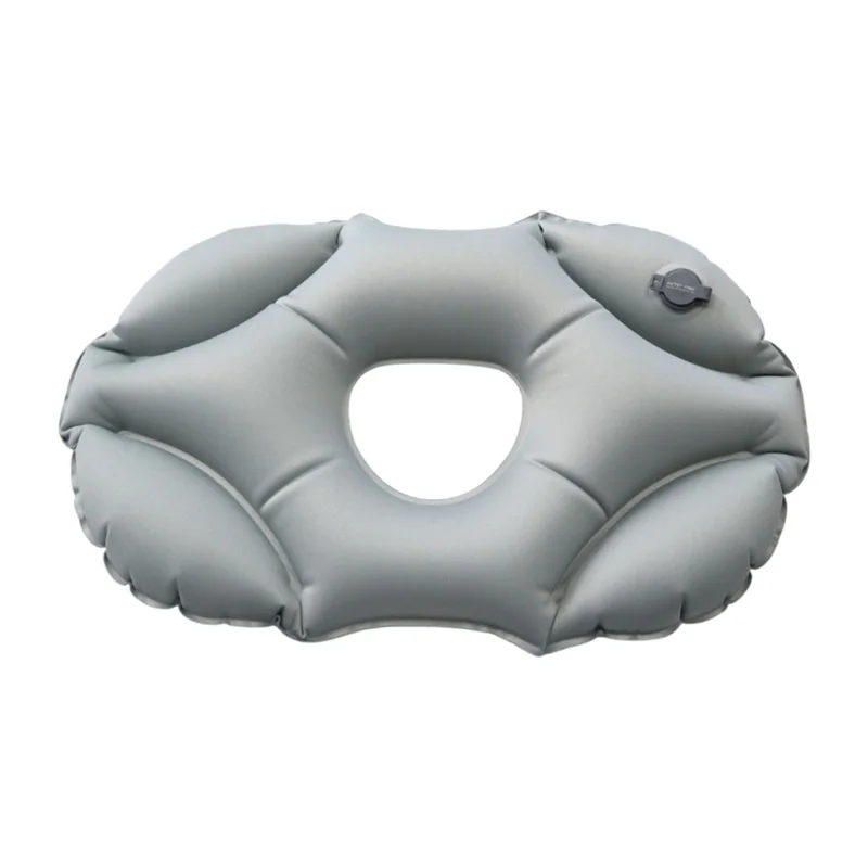 PICTET.FINO PF111A Inflatable Face Down Pillow Breathable Ergonomic Design for Nap / Back Support - Grey