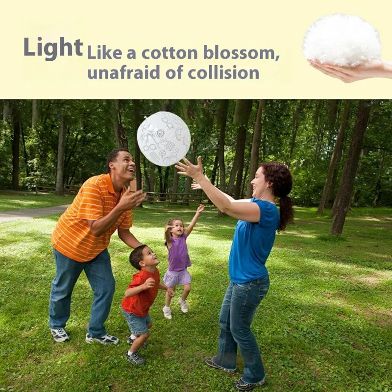 30cm Diameter Creative DIY Inflatable Beach Ball with 4 Markers Doodle Drawing Toy for Kids