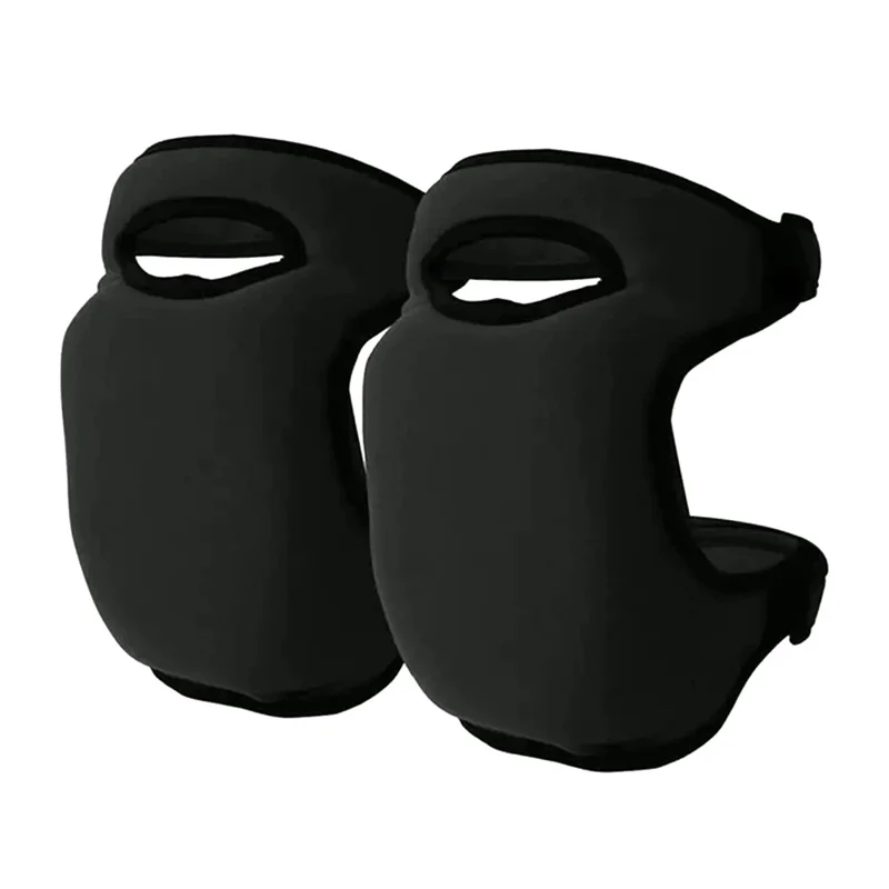 1 Pair Neoprene Garden Knee Pads Foam Cushioned Protective Kneeling Pad for Gardening Floor Cleaning - Black