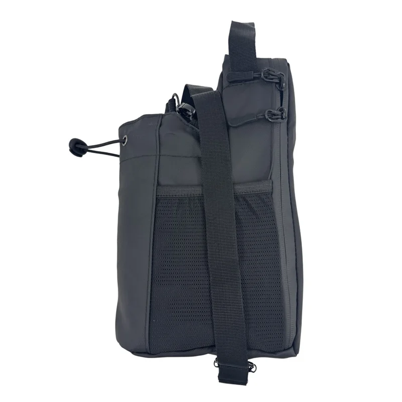 Portabottiglie magnetico per borraccia da palestra, fitness e viaggio - Borsa porta bottiglia e telefono a tracolla - Nero