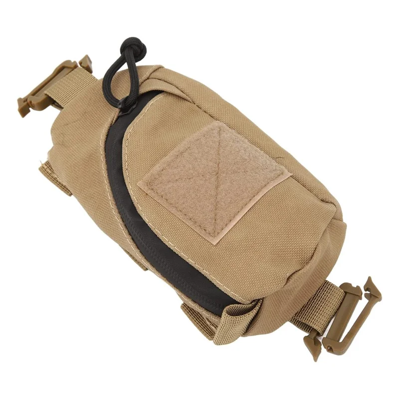 KOSIBATE Outdoor Tactical EDC Accessory Pouch Portable Mountaineering Hiking Oxford Cloth Storage Bag - Khaki