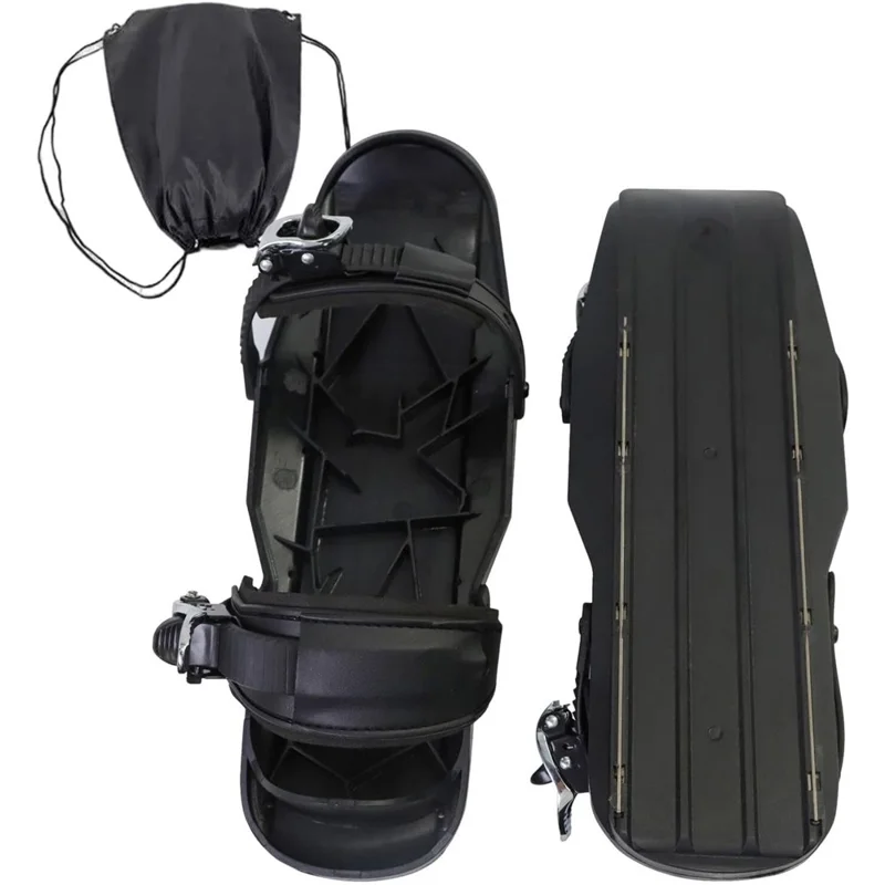 1 Par de Patins de Esqui Miniatura para Adultos, Calçados Resistentes para Esportes de Inverno, Fixação para Snowboard