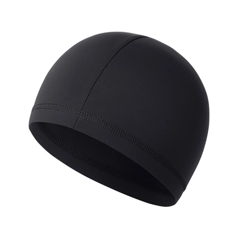 Casquette de cyclisme d'été pour enfants, protection solaire, doublure de casque, absorbant la transpiration, en soie de lait - Noir