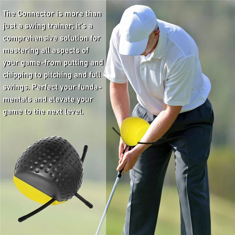 TA023 Allenatore di Swing da Golf Dispositivo di Allenamento Correzione Postura Miglioramento del Colpo di Swing - Nero