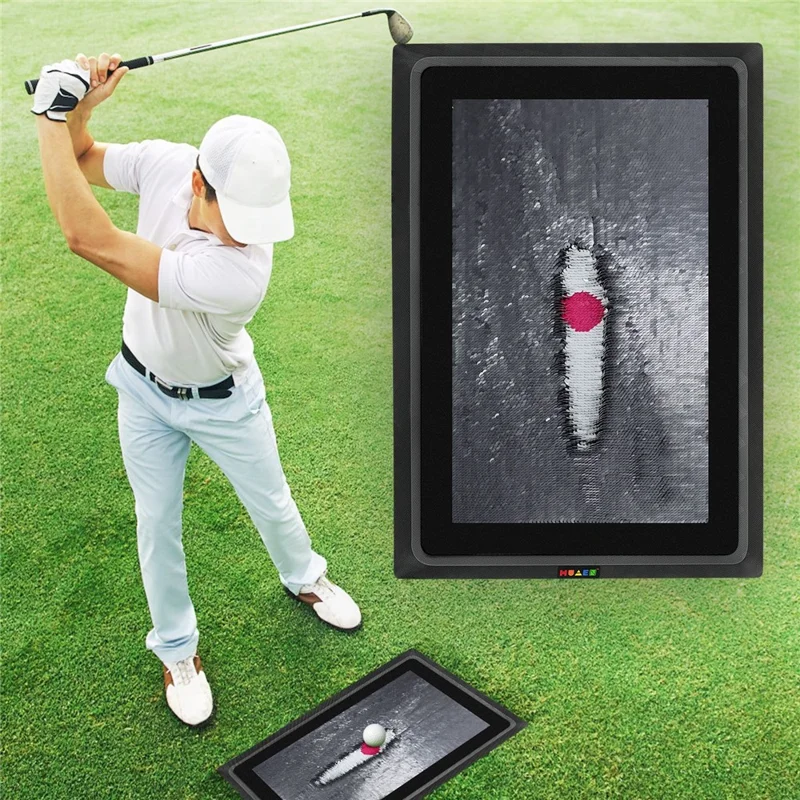 PM130-C Tappetino Portatile per Pratica Golf con Feedback Istantaneo - Rosso