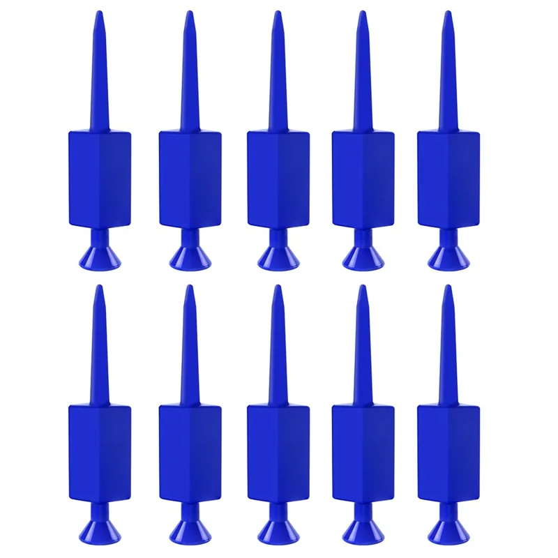 10 Pcs Tees de Golf à Sommet Plat Support de Balle de Golf en Plastique pour Pratique / Tournoi / Utilisation sur Parcours - Bleu