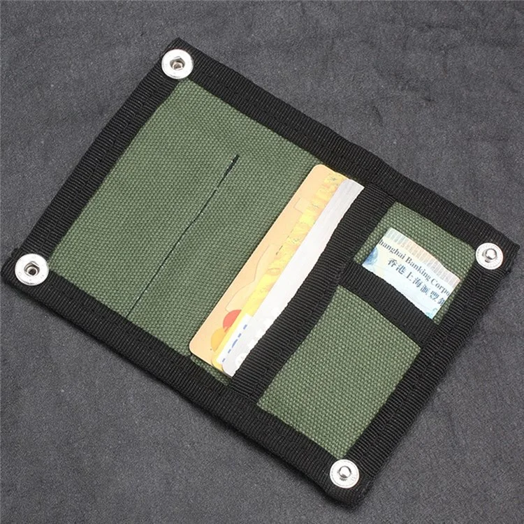 KOSIBATE H241 Sac de rangement tactique portable pour l'extérieur Porte-cartes de crédit pliable - Vert