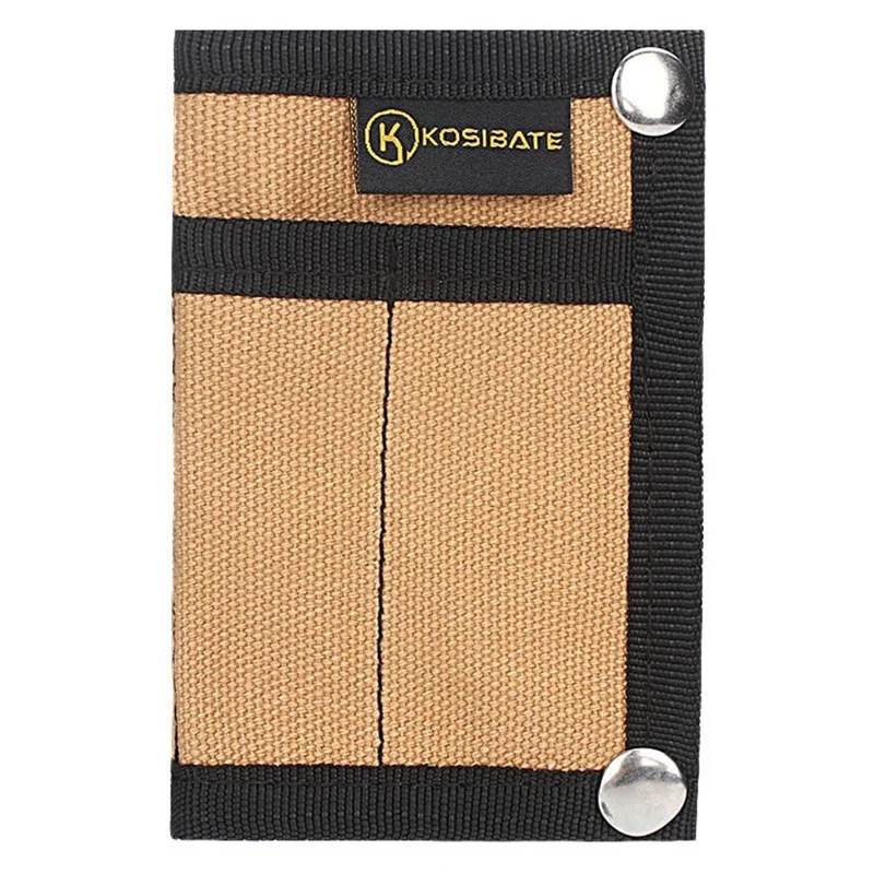 KOSIBATE H241 Portable Outdoor Tactical EDC Tool Storage Bag Foldable Credit Card Holder Pouch - Khaki
