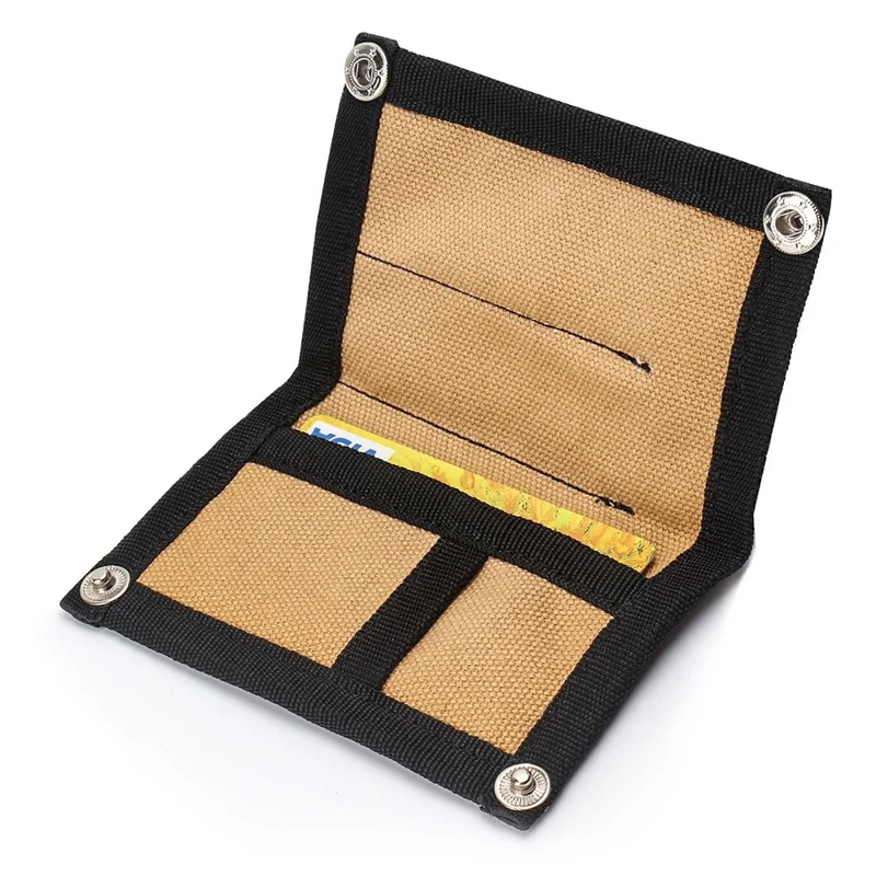 KOSIBATE H241 Portable Outdoor Tactical EDC Tool Storage Bag Foldable Credit Card Holder Pouch - Khaki